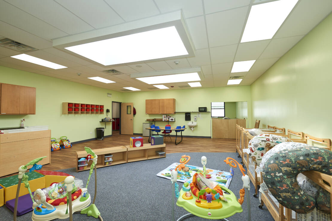Bright LadyBug Lakeview infant classroom